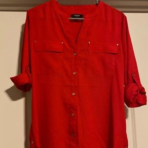 Red blouse NWOT